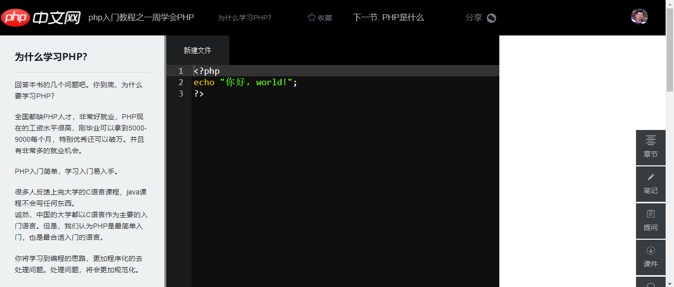 PHP圖文，代碼提交右邊沒有結(jié)果，是我哪里配置有問題嗎？