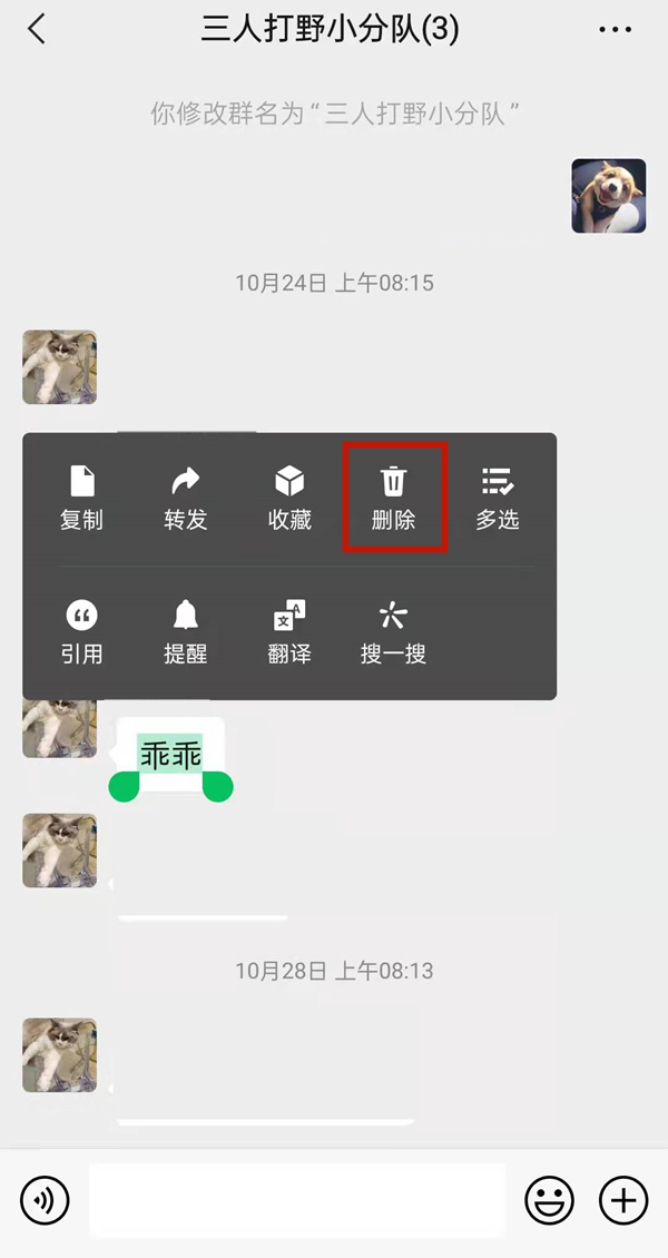 微信群群主可以刪除別人發(fā)的信息嗎