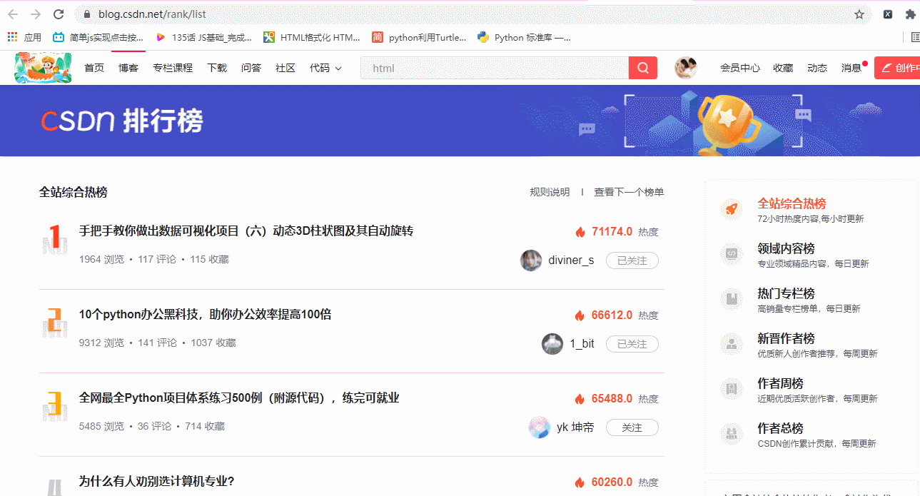 python實現csdn全部博文下載并轉PDF