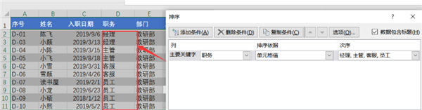 WPS Excel利用自定義序列方法進(jìn)行排序技巧