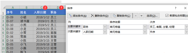 WPS Excel利用自定義序列方法進(jìn)行排序技巧