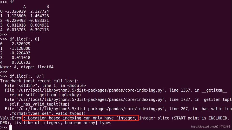 聊聊Python pandas 中loc函數的使用,及跟iloc的區別說明