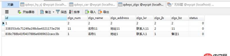 mysql - 這句sql 為什么不能查詢出所有的 qdwyc_zlgs的信息，總是查出兩條？不是應該三條嗎？