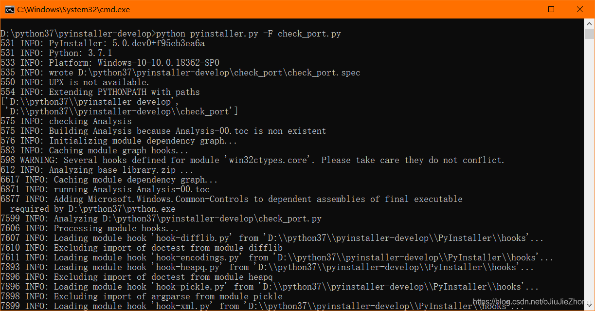 Python 將代碼轉換為可執(zhí)行文件脫離python環(huán)境運行(步驟詳解)