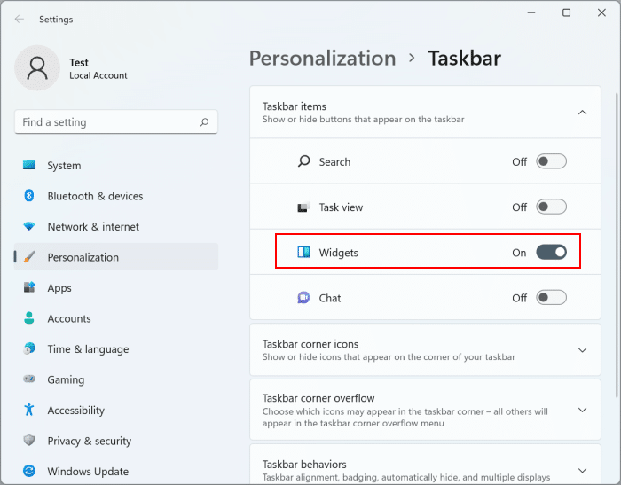 怎么將小部件圖標(biāo)添加回Windows11任務(wù)欄？
