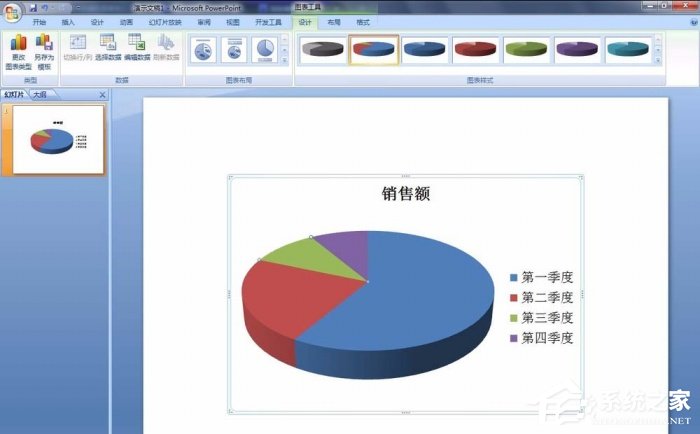PPT如何修改餅圖區域顏色？PPT修改餅圖區域顏色的方法
