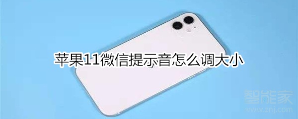 蘋(píng)果11微信提示音怎么調(diào)大小
