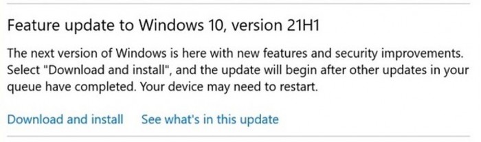 （完美升級）Windows10 2021年5月功能更新（21H1）的三種方式