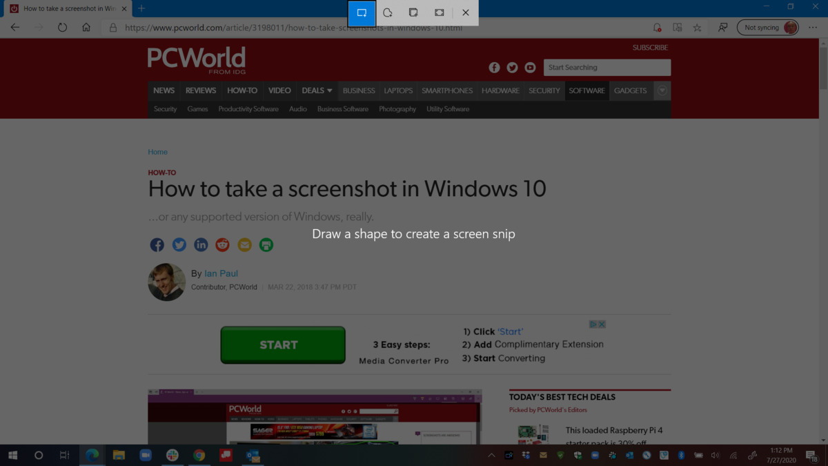 Win10系統(tǒng)怎么拍攝屏幕截圖？