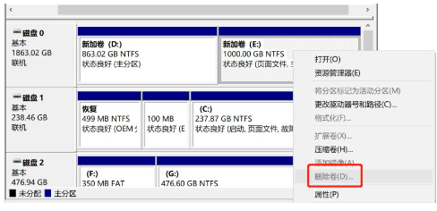 Win10想刪除磁盤卷，提示無法刪除該怎么辦？刪除磁盤卷解決方法