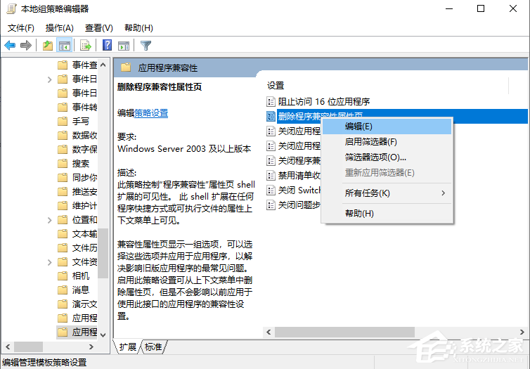 Win10專業(yè)版兼容性選項(xiàng)不見了要怎么解決？