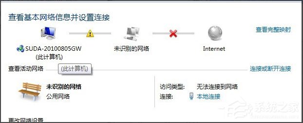 Win7出現(xiàn)提示“未識別的網(wǎng)絡(luò)無Internet訪問”怎么解決？