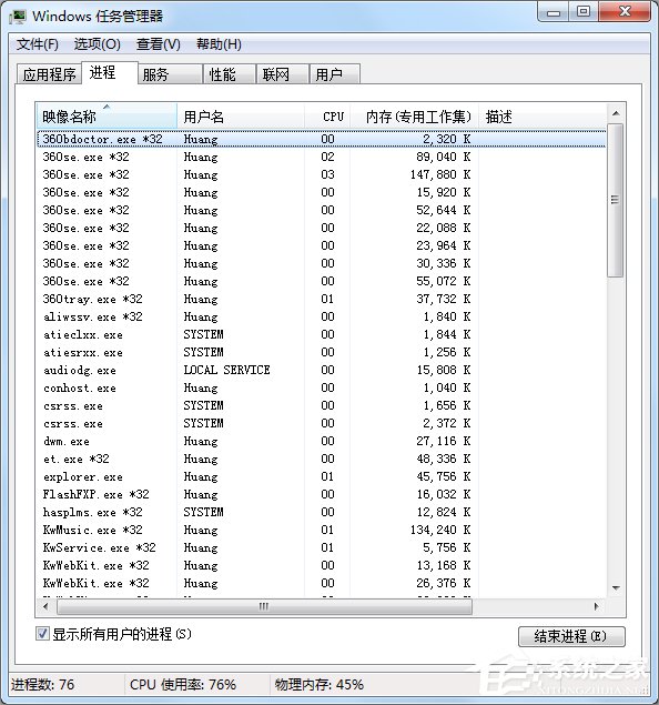 Win7如何打開任務(wù)管理器？