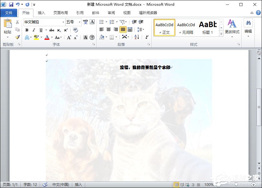 Word水印怎么添加？給Word文檔添加背景水印的方法