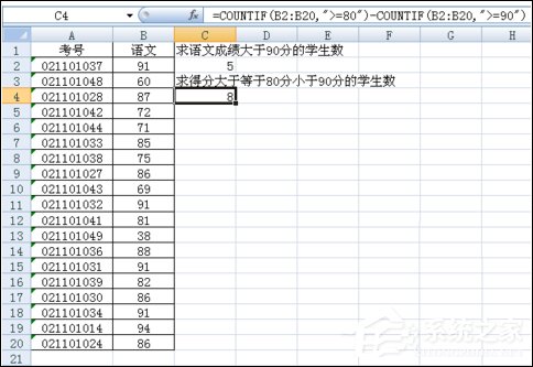 Excel表格COUNTIF函數(shù)的使用方法