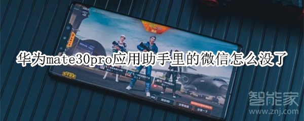 華為mate30pro應(yīng)用助手里的微信怎么沒(méi)了