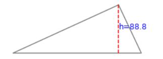 python實現(xiàn)輸入三角形邊長自動作圖求面積案例
