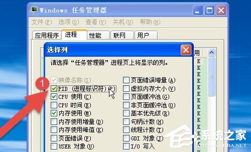 WinXP怎樣使電腦的任務管理器顯示進程的PID號?