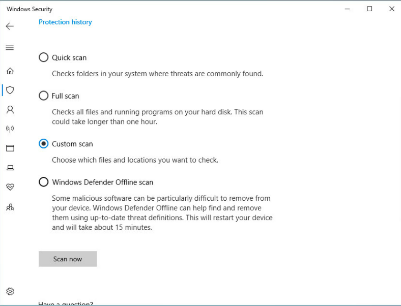 怎么用Windows Defender掃描文件夾中的惡意軟件？