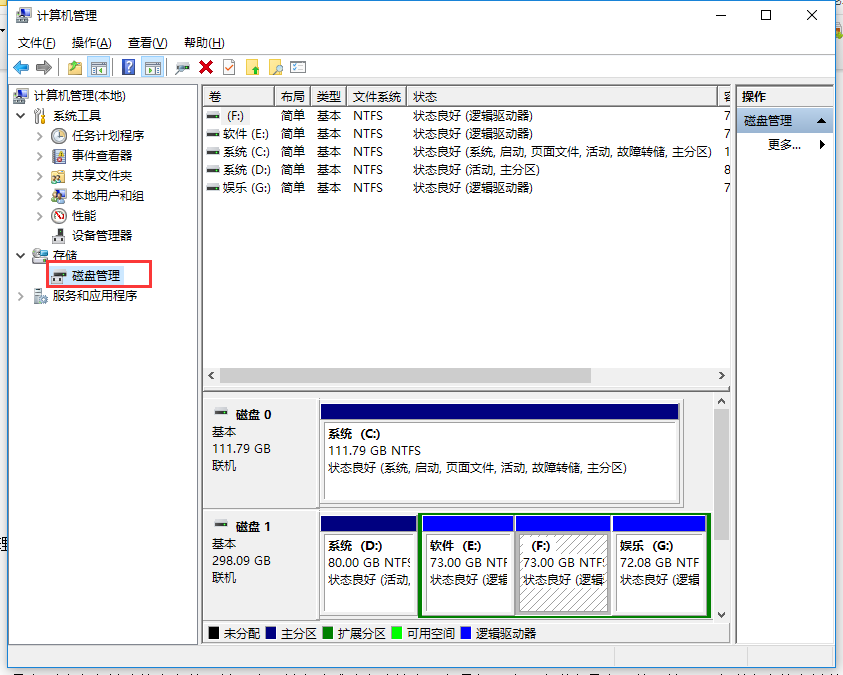 win10調(diào)節(jié)硬盤(pán)分區(qū)具體方法介紹