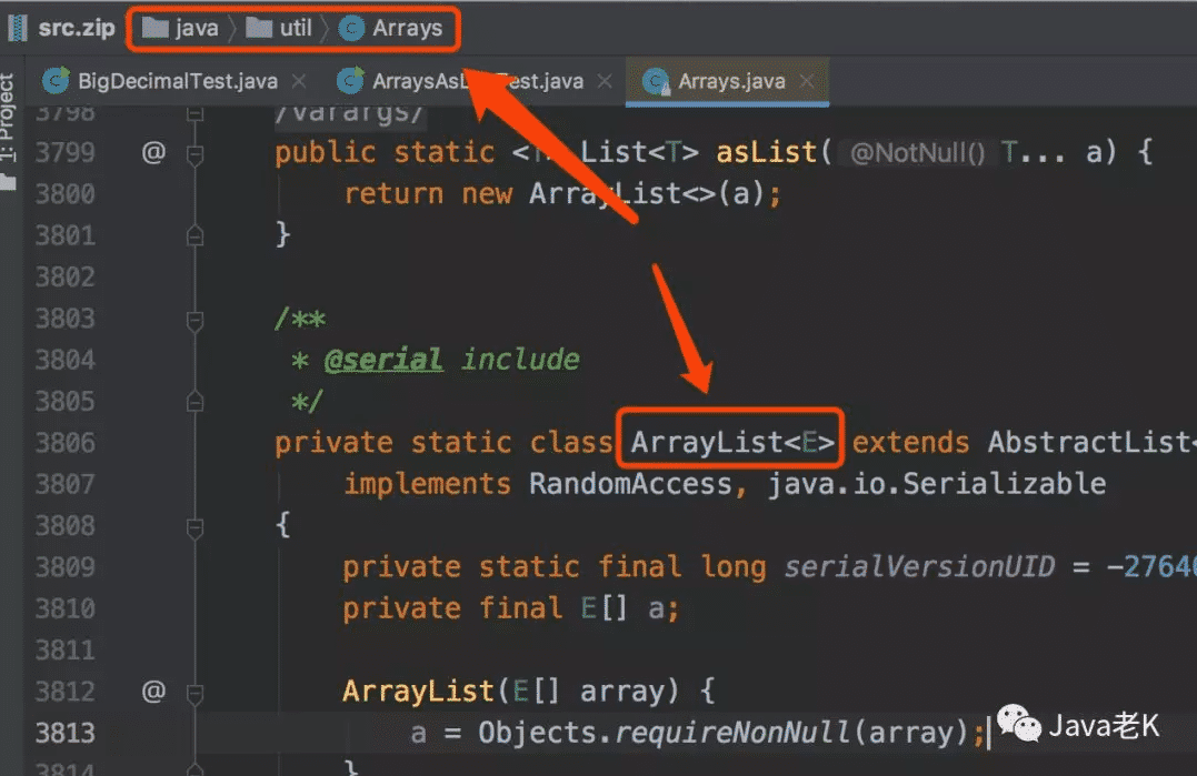Java Arrays.AsList原理及用法實(shí)例