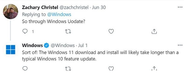 升級(jí)win11系統(tǒng) 需要使用win10 20h1或者更高的版本
