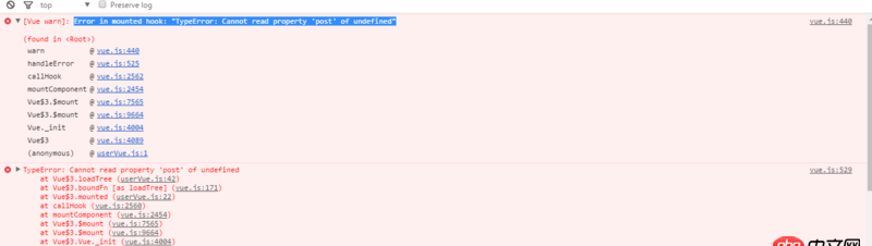 javascript - vue mounted 調用method方法后，method里的post報錯。