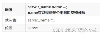 nginx配置指令之server_name的具體使用