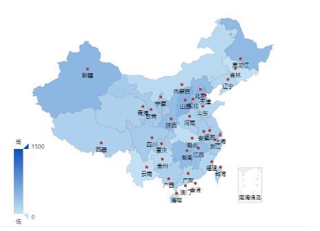 vue中echarts引入中國(guó)地圖的案例