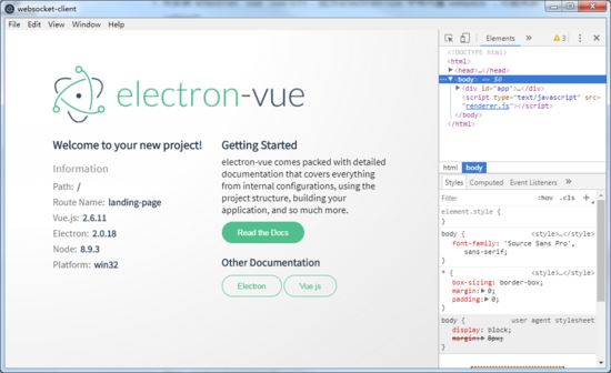 基于 Vue 的 Electron 項(xiàng)目搭建過程圖文詳解