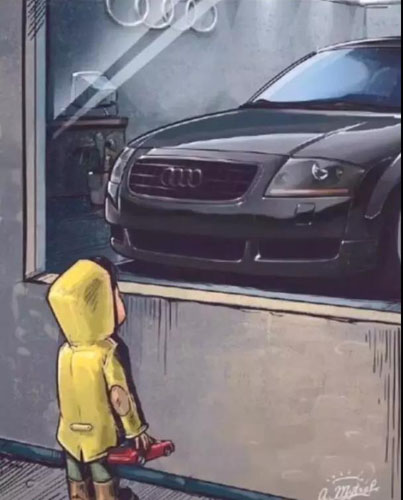 抖音櫥窗外看車的小男孩圖分享 全套高清大圖等你來(lái)拿