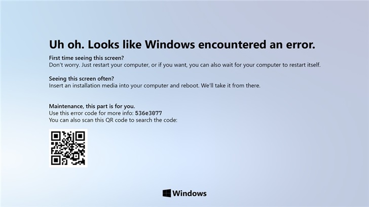 Windows10 取消死亡藍(lán)屏界面設(shè)計(jì)