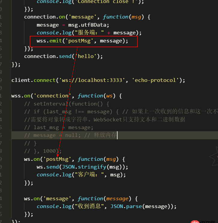 javascript - 使用node.js的ws模塊不斷地向客戶端發送消息，應該如何不斷地去觸發“發送”這個動作