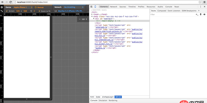 node.js - react應(yīng)用加了react-redux后webpack打包后頁面顯示空白，也沒有報(bào)錯(cuò)