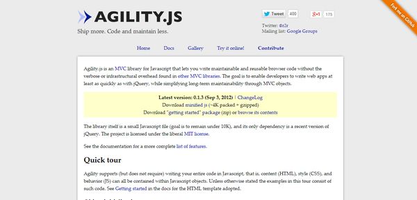 2014年最火的 21個(gè)JavaScript 框架
