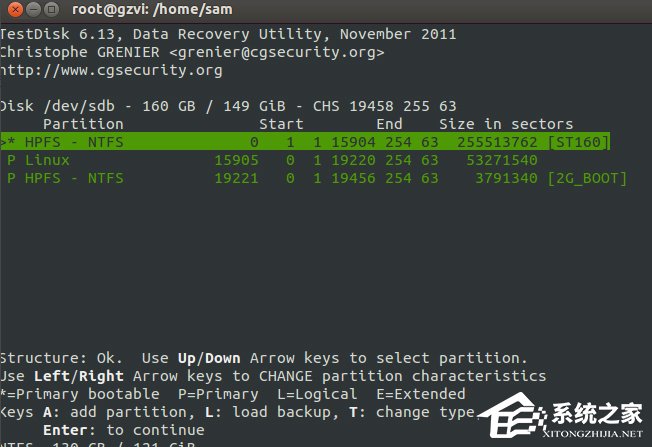 Linux系統(tǒng)分區(qū)表恢復的教程