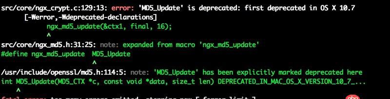 macos - Mac 下安裝Nginx 編譯出錯(cuò)