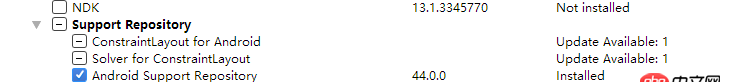 android - gradle配置recyclerview引用是報錯，提示安裝對應的Support Repository，請問如何解決。