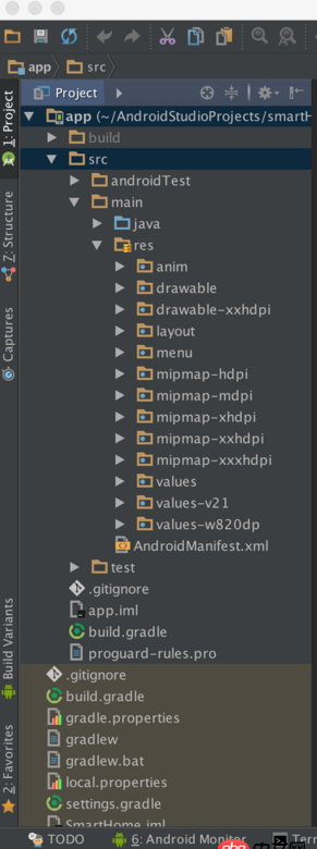 android-studio - android studio 最外層目錄沒了，只有app級別目錄。