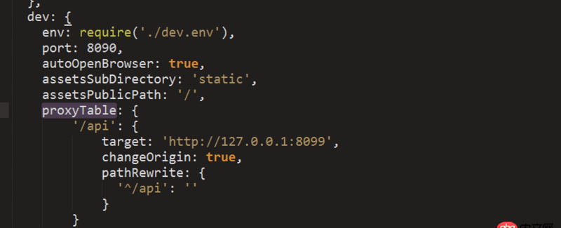 node.js - 在設(shè)置跨域的時(shí)候，proxyTable報(bào)錯(cuò)誤 ？