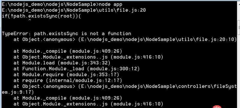 node.js - 這個nodejs的demo如何才能運行展示？能幫看看嗎