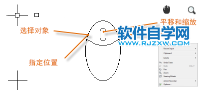 CAD2022鼠標(biāo)功能的介紹