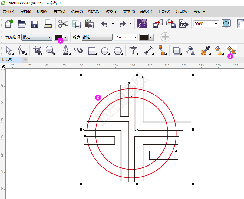 用CDR設(shè)計(jì)一個(gè)SDG英文的LOGO