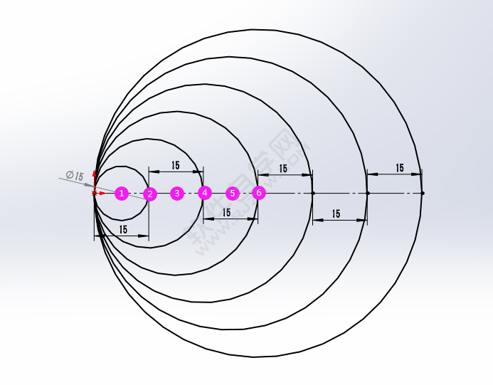 solidworks畫相切圓技巧練習(xí)