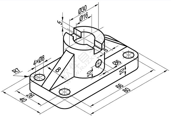 solidworks倒圓、切除與筋繪制實體