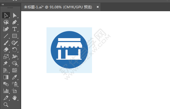 ai繪制超市小店標(biāo)識(shí)的方法
