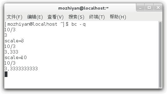 Linux bc命令實現(xiàn)數(shù)學(xué)計算器