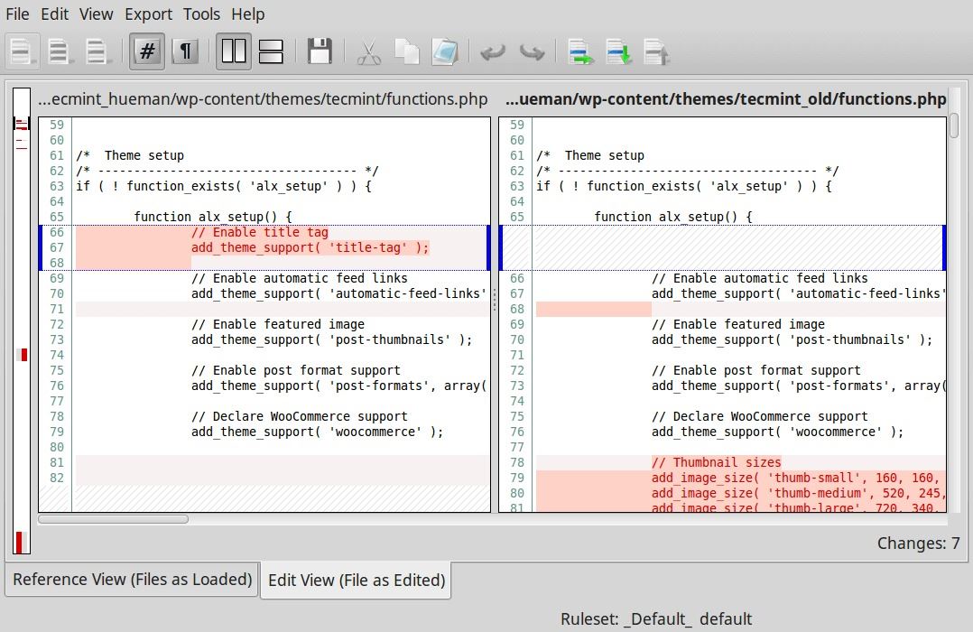 Linux下9種優(yōu)秀的代碼比對(duì)工具推薦小結(jié)