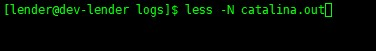 linux less命令實(shí)例詳解