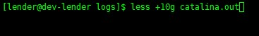 linux less命令實(shí)例詳解